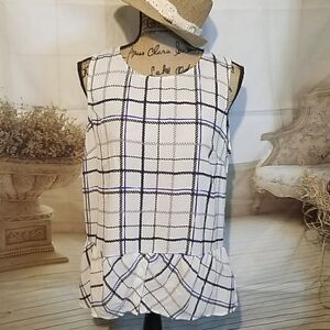 ELLE Hi low sheer top Size L